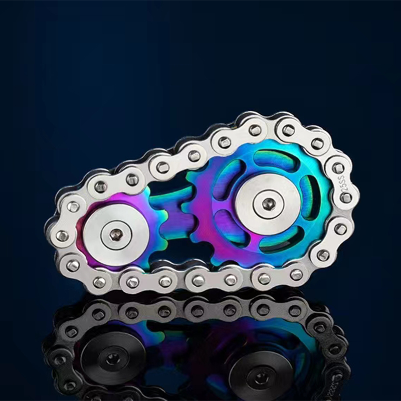 Fidget Spinner Bearing - Metal Hand Spinner Chain Gear Metal