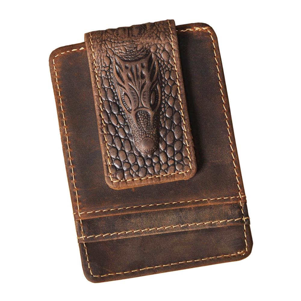 Money Clip Magnetic - 2020 Xu Hướng Da Thật Từ