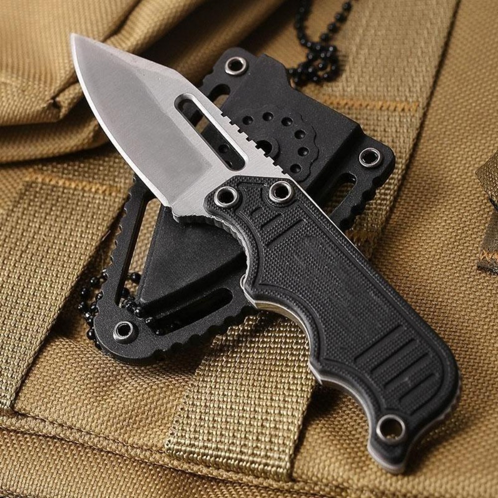 Edc Carry Fixed Blade - Portable Neck Knife with Kydex Sheath