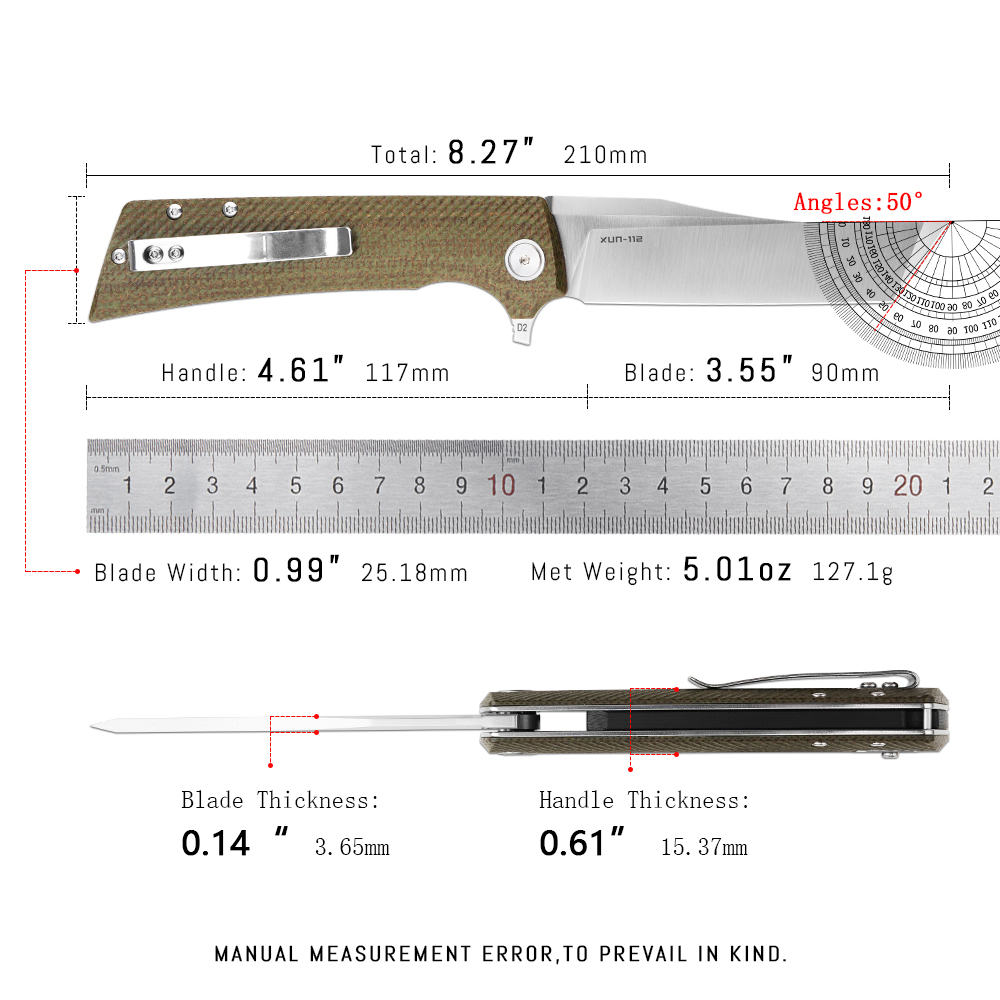 Shooziz XUN112 EDC Folding Kni - đánh giá và giá Edc Carry Clip