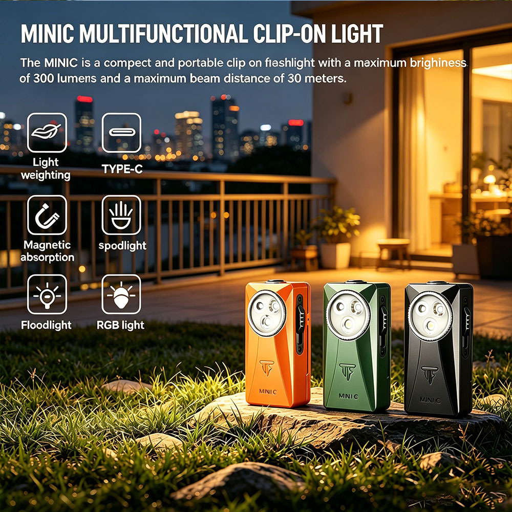 Trustfire MINIC 800 Lumens EDC - đánh giá và giá Edc Carry Clip