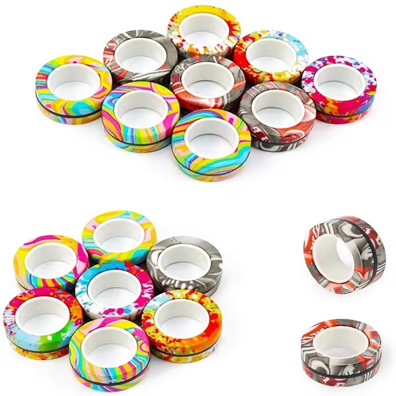 3PCS Fingertip Magnetic Rings  - đánh giá và giá Fidget Spinner Bearing