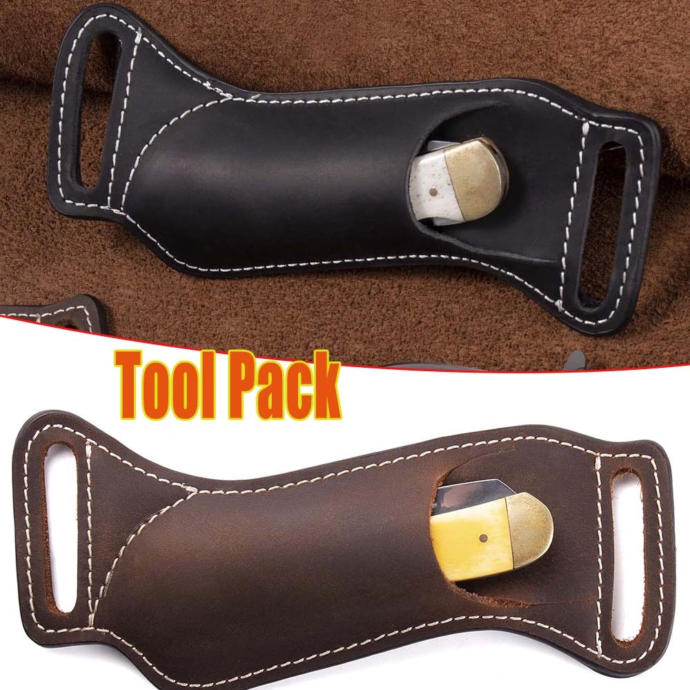 Tactical EDC Folding Knife She - đánh giá và giá Leather Edc. Carry Pouch