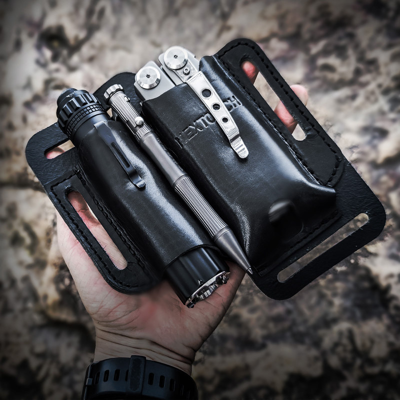1PC. Leather EDC Pouch for Fla - đánh giá và giá Leather Edc. Carry Pouch