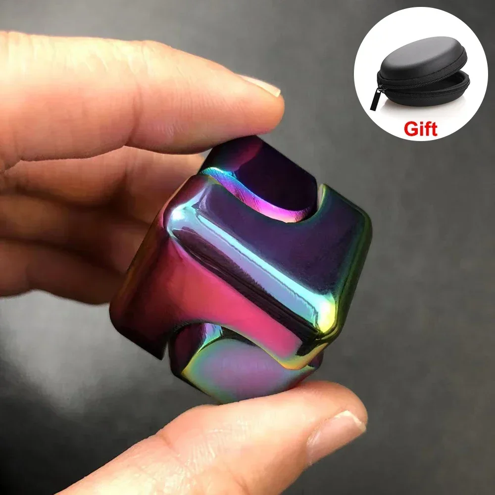 Metal Cube Rotating Fingertip  - đánh giá và giá Fidget Spinner Bearing