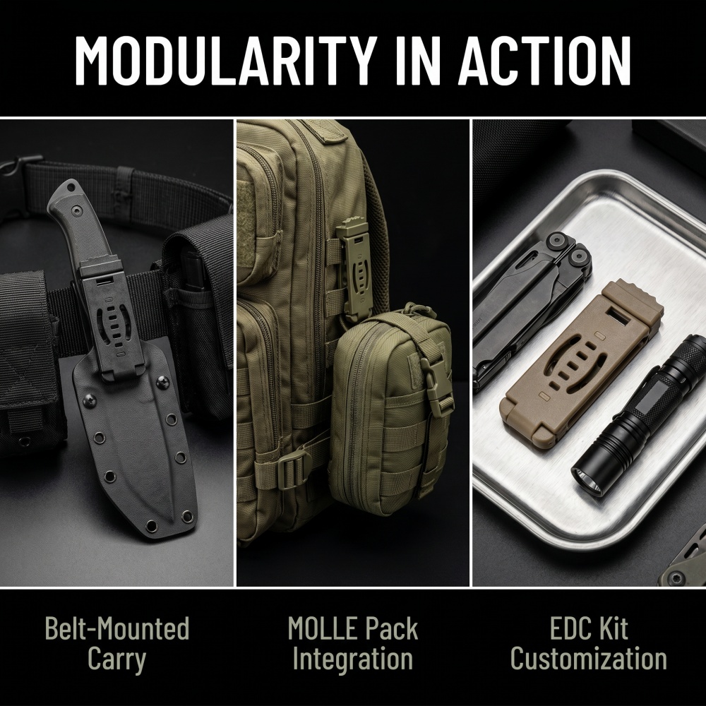 DIY Kydex Holster MOLLE Back C - đánh giá và giá Edc Carry Clip