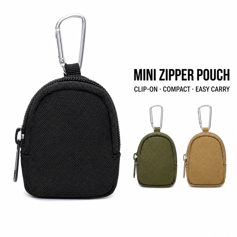 Mini Zipper Key Coin Pouch wit - đánh giá và giá Edc Carry Coins