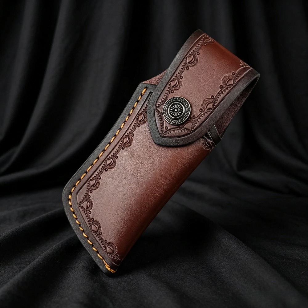 Collectible Embossed Genuine L - đánh giá và giá Leather Edc. Carry Pouch