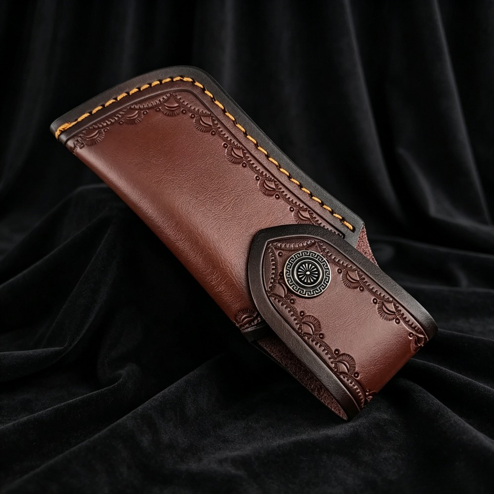 Collectible Embossed Genuine L - đánh giá và giá Leather Edc. Carry Pouch
