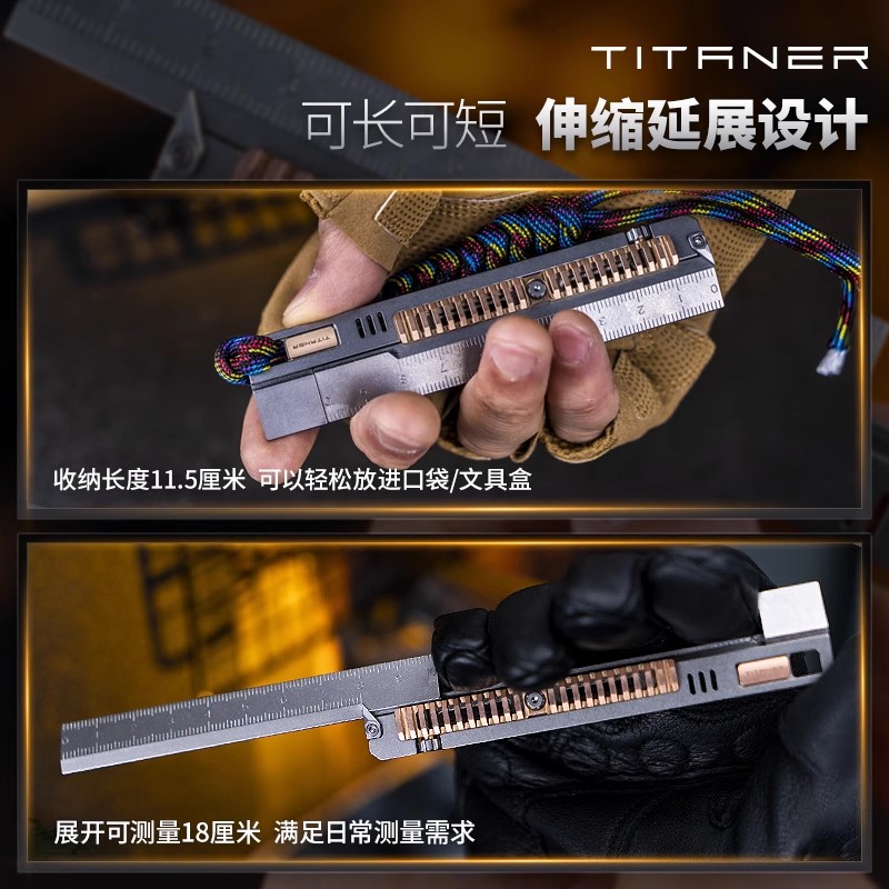 TITANER Stone Wash Titanium Al - đánh giá và giá Leather Edc. Carry Pouch