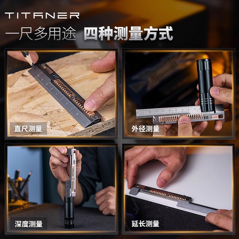TITANER Stone Wash Titanium Al - đánh giá và giá Leather Edc. Carry Pouch