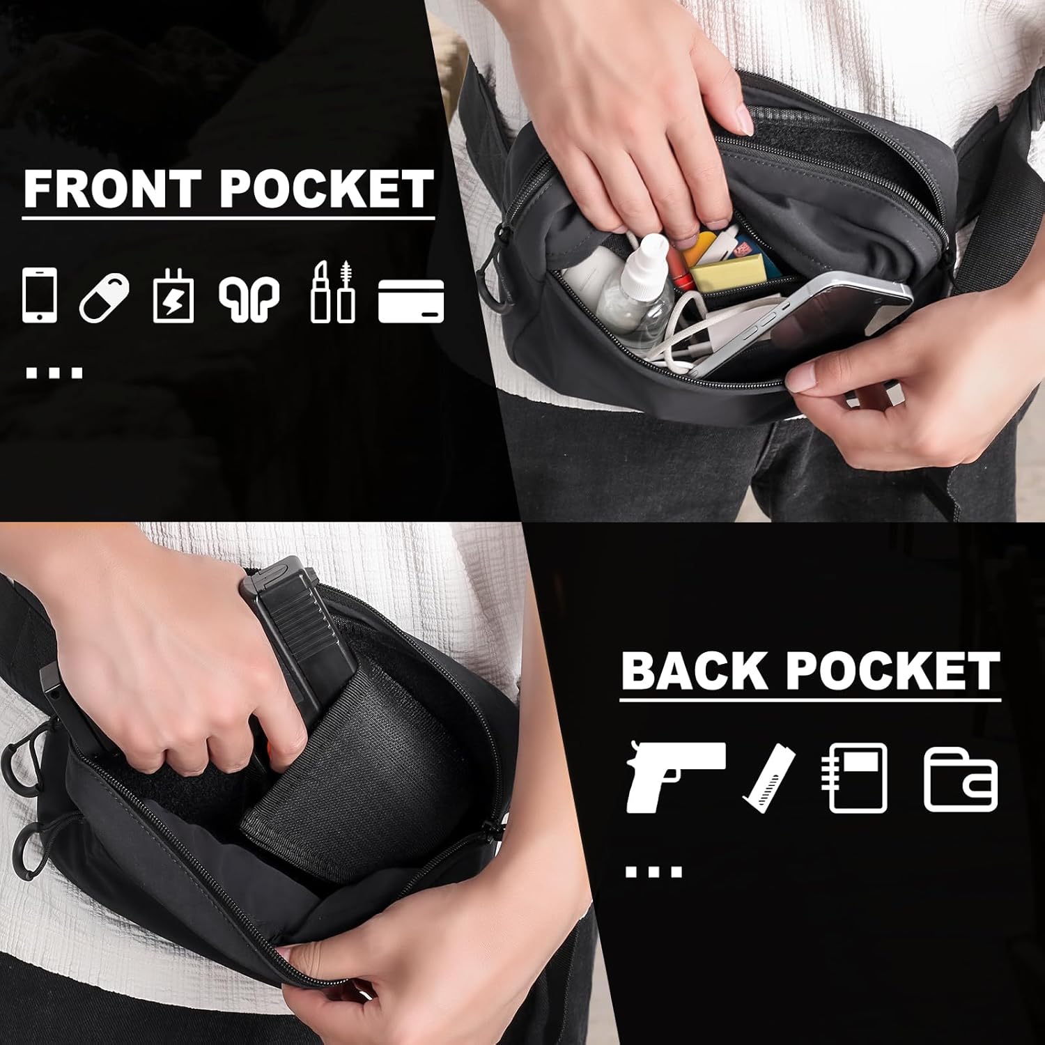 Tactical Fanny Pack with Holst - đánh giá và giá Edc Carry Gun